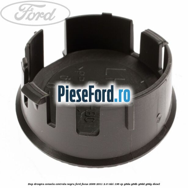 Dop dreapta consola centrala negru Ford Focus 2008-2011 2.0 TDCi 136 cp G6DA, G6DB, G6DD, G6DG diesel
