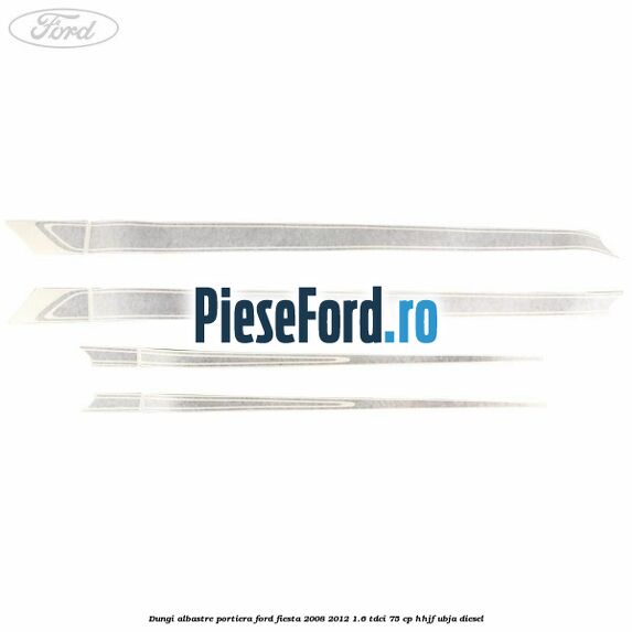 Dungi albastre portiera Ford Fiesta 2008-2012 1.6 TDCi 75 cp HHJF, UBJA diesel