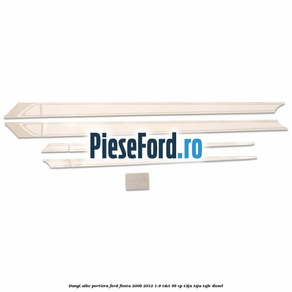 Dungi albe portiera Ford Fiesta 2008-2012 1.6 TDCi 95 cp T3JA, TZJA, TZJB diesel