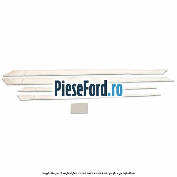 Dungi albe portiera Ford Fiesta 2008-2012 1.6 TDCi 95 cp T3JA, TZJA, TZJB diesel