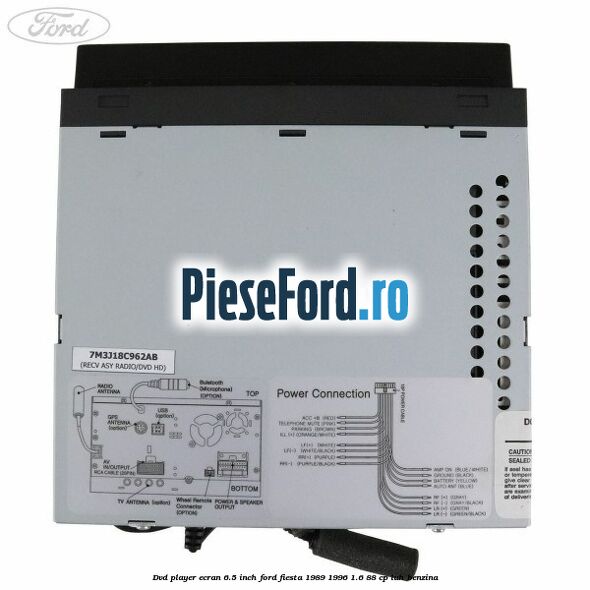 DVD player ecran 6.5 inch Ford Fiesta 1989-1996 1.6 88 cp LUH benzina