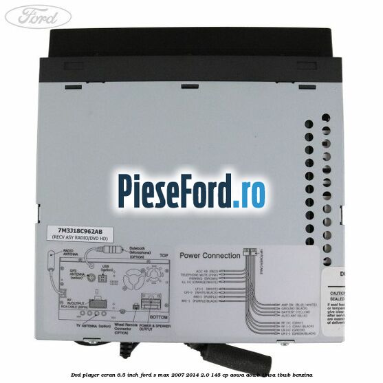 DVD player ecran 6.5 inch Ford S-Max 2007-2014 2.0 145 cp AOWA, AOWB, TBWA, TBWB benzina