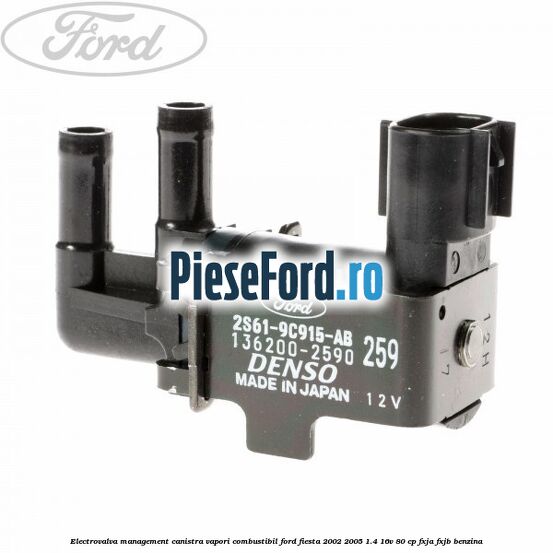Electrovalva management canistra vapori combustibil Ford Fiesta 2002-2005 1.4 16V 80 cp FXJA, FXJB benzina