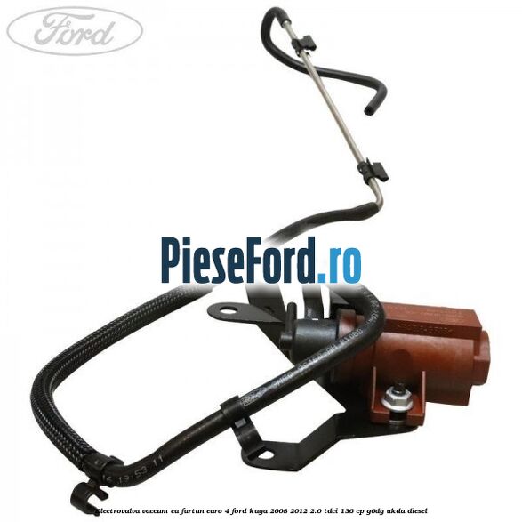 Electrovalva vaccum cu furtun Euro 4 Ford Kuga 2008-2012 2.0 TDCi 136 cp G6DG, UKDA diesel