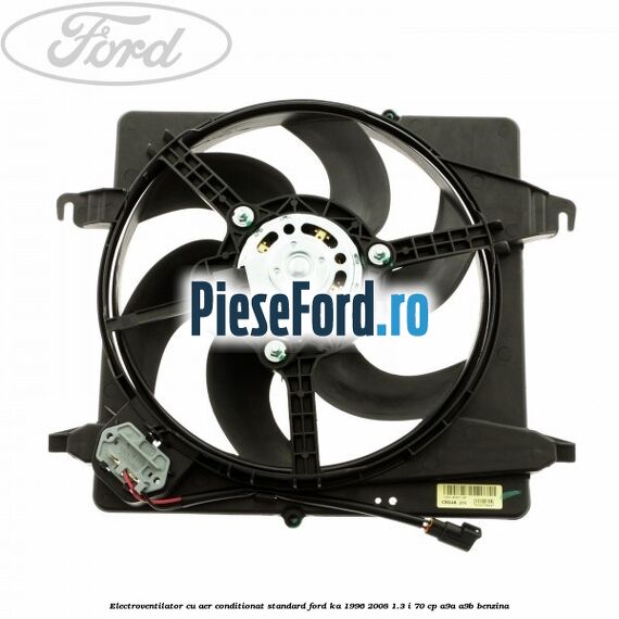 Electroventilator, cu aer conditionat standard Ford Ka 1996-2008 1.3 i 70 cp A9A, A9B benzina