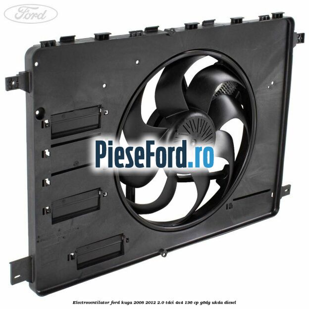 Electroventilator Ford Kuga 2008-2012 2.0 TDCi 4x4 136 cp G6DG, UKDA diesel