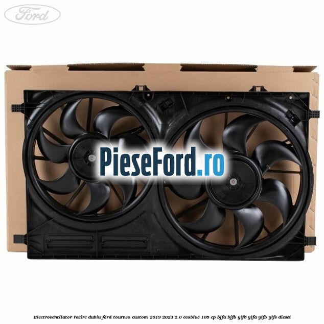 Electroventilator racire dublu Ford Tourneo Custom 2019-2023 2.0 EcoBlue 105 cp Electroventilator racire dublu Ford Tourneo Custom 2019-2023 2.0 EcoBlue 105 cp BJFA, BJFB, YLF6, YLFA, YLFB, YLFS diesel