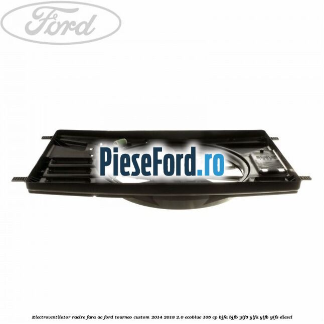 Electroventilator racire fara AC Ford Tourneo Custom 2014-2018 2.0 EcoBlue 105 cp BJFA, BJFB, YLF6, YLFA, YLFB, YLFS diesel