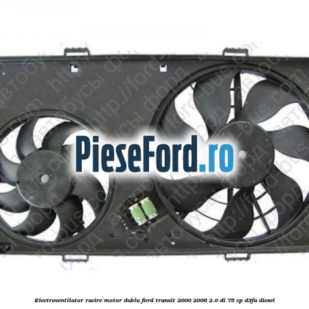 Electroventilator racire motor, dublu Ford Transit 2000-2006 2.0 DI 75 cp Electroventilator racire motor, dublu Ford Transit 2000-2006 2.0 DI 75 cp D3FA diesel