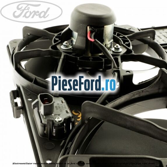 Electroventilator racire motor, dublu model cu AC Ford Tourneo Connect 2002-2014 1.8 Di 75 cp BHPA, P7PA, P7PB, R2PA diesel
