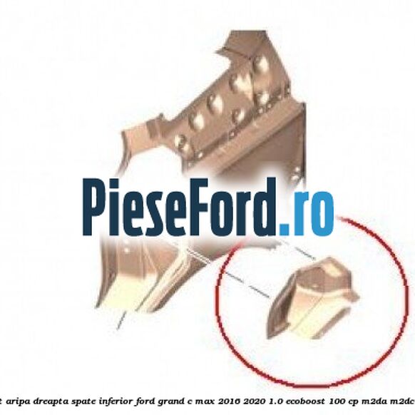 Element aripa dreapta spate inferior Ford Grand C-Max 2016-2020 1.0 EcoBoost 100 cp M2DA, M2DC benzina