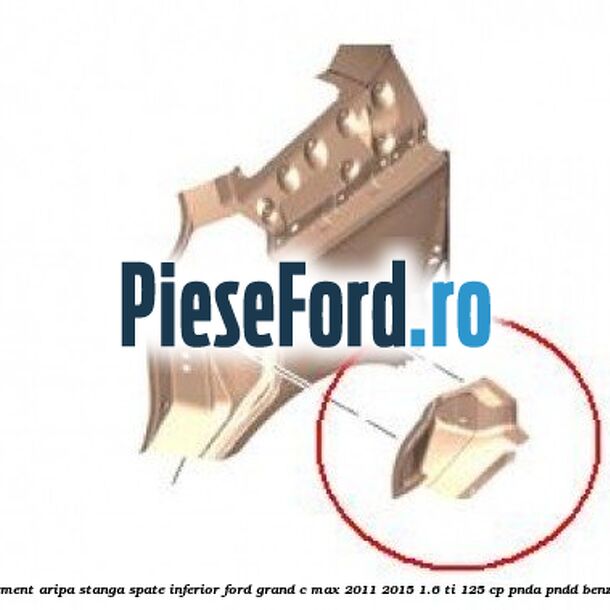 Element aripa stanga spate inferior Ford Grand C-Max 2011-2015 1.6 Ti 125 cp PNDA, PNDD benzina