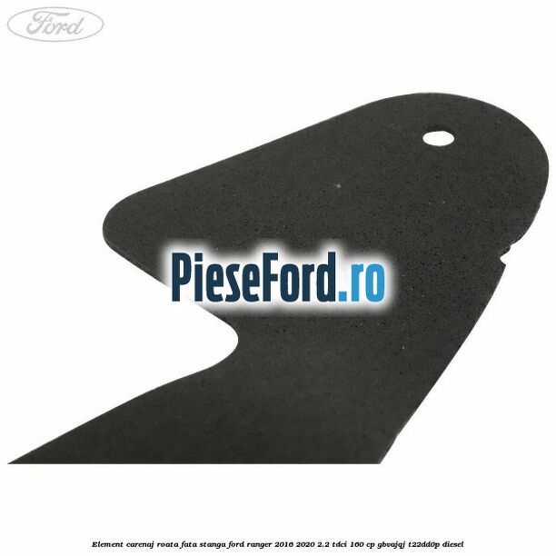 Element carenaj roata fata stanga Ford Ranger 2016-2020 2.2 TDCi 160 cp GBVAJQJ, T22DD0P diesel