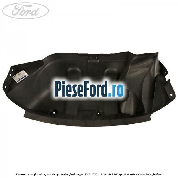 Element carenaj roata spate stanga centru Ford Ranger 2016-2020 3.2 TDCi 4x4 200 cp P5-AT, SA2R, SA2S, SA2W, SAFA diesel