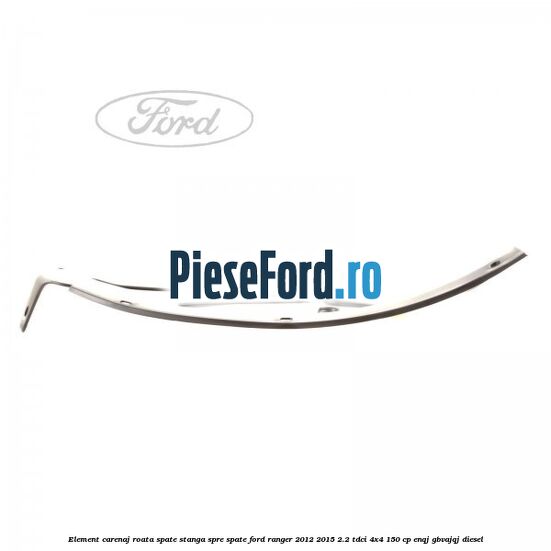 Element carenaj roata spate stanga spre spate Ford Ranger 2012-2015 2.2 TDCi 4x4 150 cp ENQJ, GBVAJQJ diesel