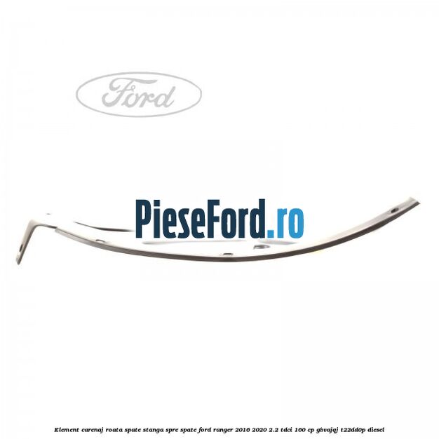 Element carenaj roata spate stanga spre spate Ford Ranger 2016-2020 2.2 TDCi 160 cp GBVAJQJ, T22DD0P diesel