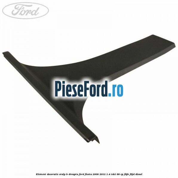 Element decorativ stalp b dreapta Ford Fiesta 2008-2012 1.4 TDCi 68 cp F6JB, F6JD diesel