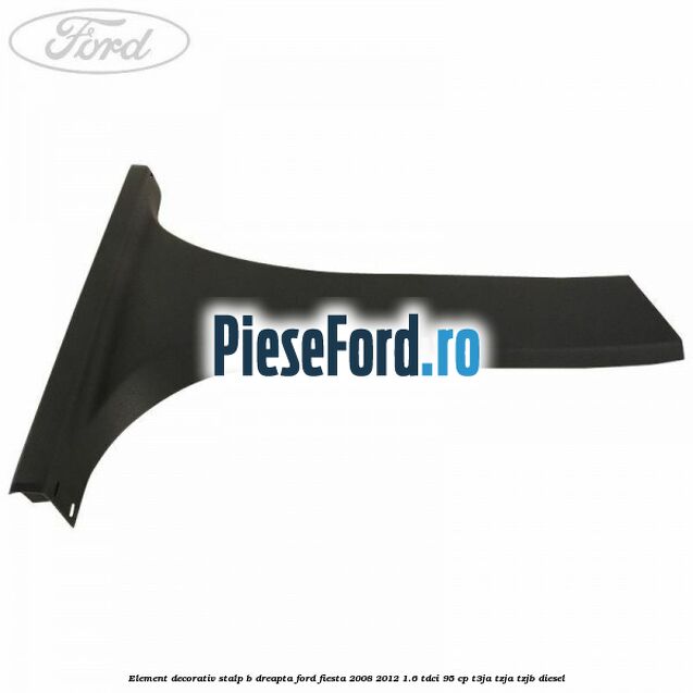 Element decorativ stalp b dreapta Ford Fiesta 2008-2012 1.6 TDCi 95 cp T3JA, TZJA, TZJB diesel