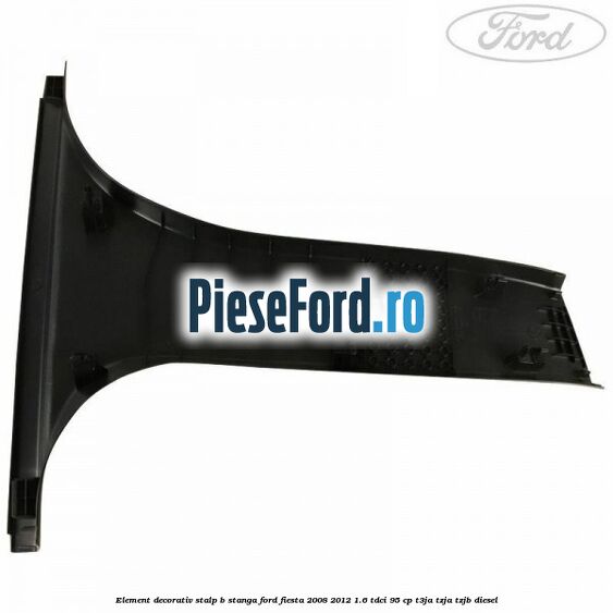 Element decorativ stalp b stanga Ford Fiesta 2008-2012 1.6 TDCi 95 cp T3JA, TZJA, TZJB diesel