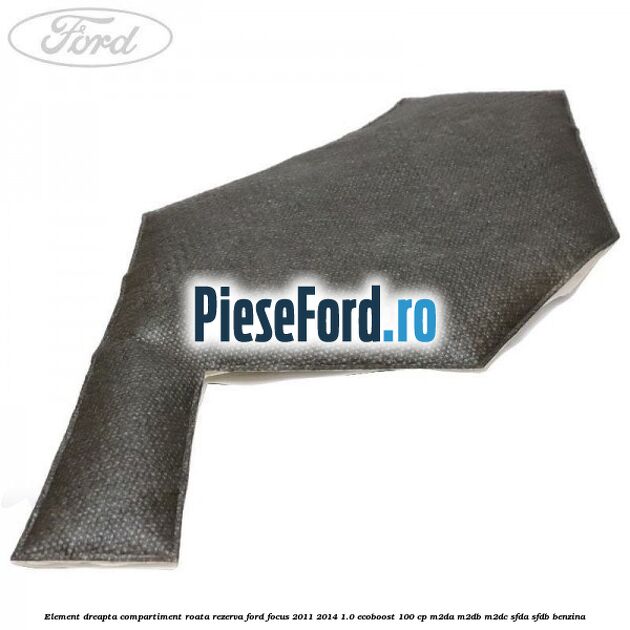 Element dreapta compartiment roata rezerva Ford Focus 2011-2014 1.0 EcoBoost 100 cp M2DA, M2DB, M2DC, SFDA, SFDB benzina