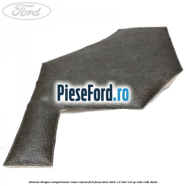 Element dreapta compartiment roata rezerva Ford Focus 2014-2018 1.6 TDCi 115 cp T1DA, T1DB diesel