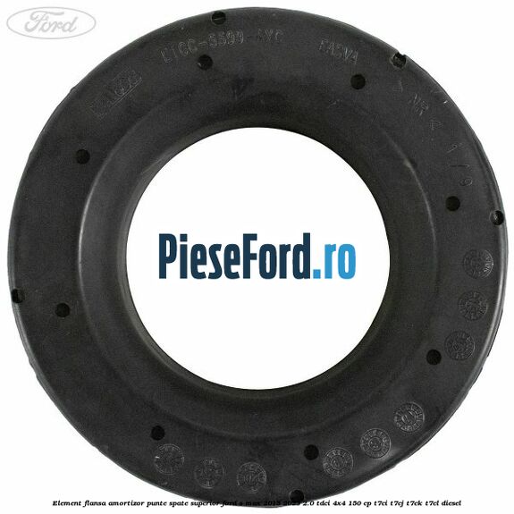 Element flansa amortizor punte spate superior Ford S-Max 2015-2023 2.0 TDCi 4x4 150 cp T7CI, T7CJ, T7CK, T7CL diesel