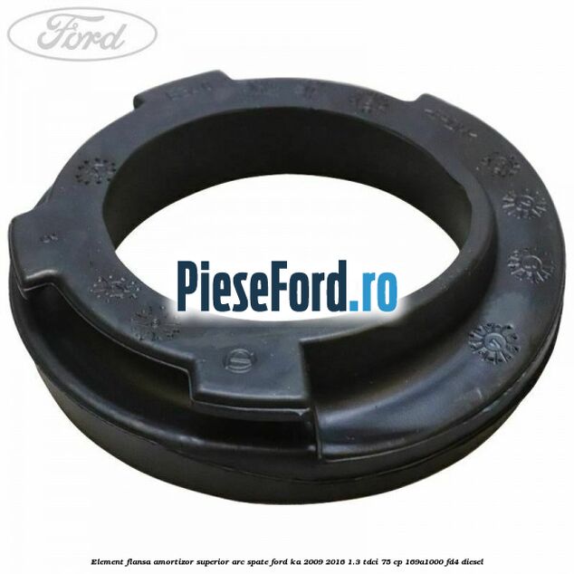 Element flansa amortizor superior arc spate Ford Ka 2009-2016 1.3 TDCi 75 cp 169A1000, FD4 diesel