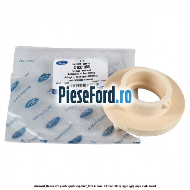 Element flansa arc punte spate superior Ford B-Max 1.5 TDCi 75 cp UGJC, UGJG, XUJA, XUJB diesel