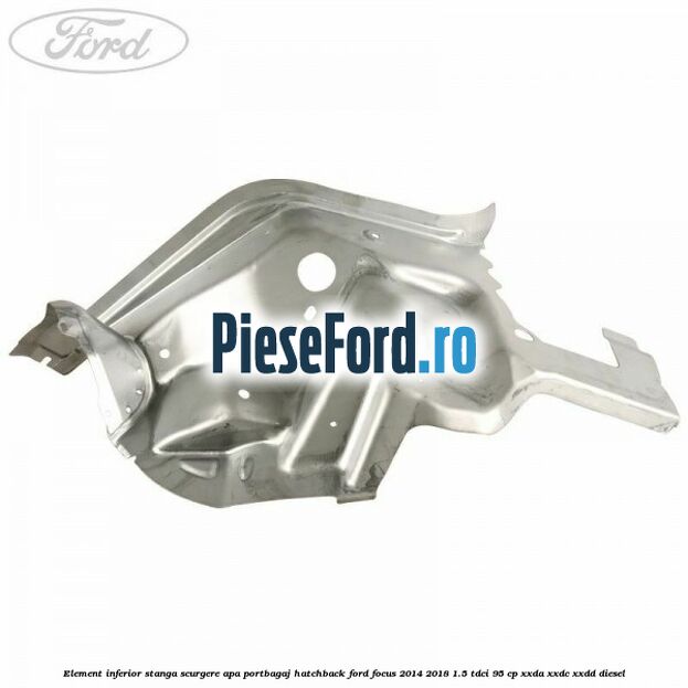 Element inferior stanga scurgere apa portbagaj hatchback Ford Focus 2014-2018 1.5 TDCi 95 cp Element inferior stanga scurgere apa portbagaj hatchback Ford Focus 2014-2018 1.5 TDCi 95 cp XXDA, XXDC, XXDD diesel
