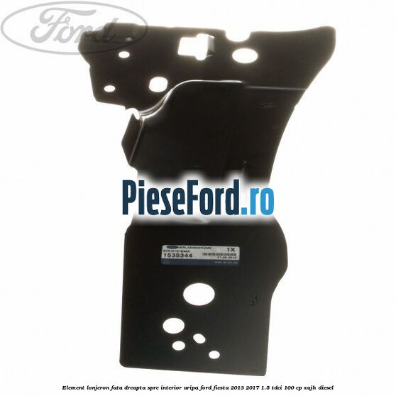 Element lonjeron fata dreapta spre interior aripa Ford Fiesta 2013-2017 1.5 TDCi 100 cp XUJH diesel