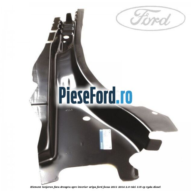 Element lonjeron fata dreapta spre interior aripa Ford Focus 2011-2014 2.0 TDCi 115 cp TYDA diesel