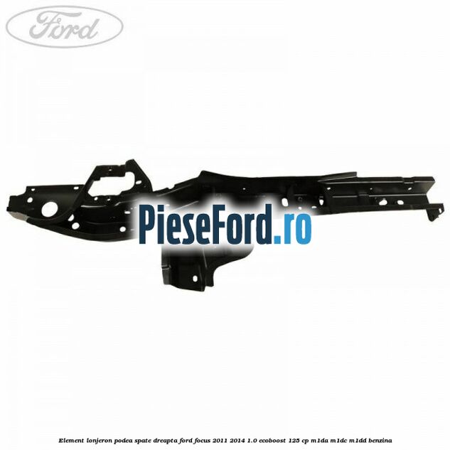 Element lonjeron podea spate dreapta Ford Focus 2011-2014 1.0 EcoBoost 125 cp M1DA, M1DC, M1DD benzina