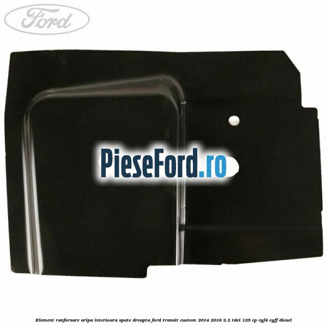 Element ranforsare aripa interioara spate dreapta Ford Transit Custom 2014-2018 2.2 TDCi 125 cp CYF4, CYFF diesel