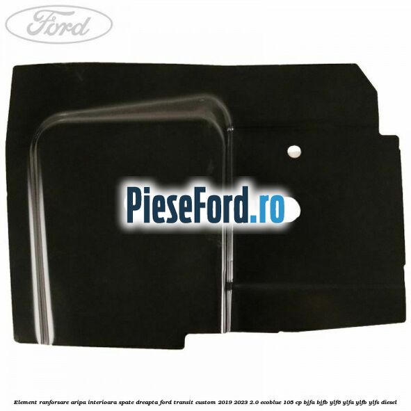 Element ranforsare aripa interioara spate dreapta Ford Transit Custom 2019-2023 2.0 EcoBlue 105 cp BJFA, BJFB, YLF6, YLFA, YLFB, YLFS diesel