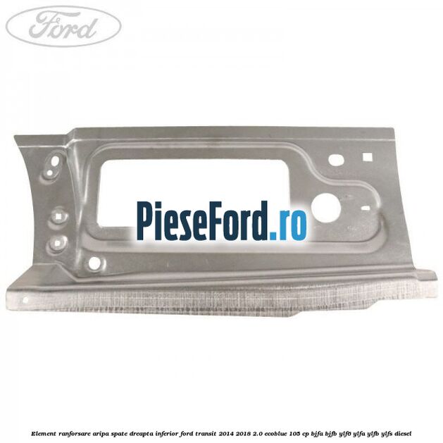 Element ranforsare aripa spate dreapta inferior Ford Transit 2014-2018 2.0 EcoBlue 105 cp BJFA, BJFB, YLF6, YLFA, YLFB, YLFS diesel
