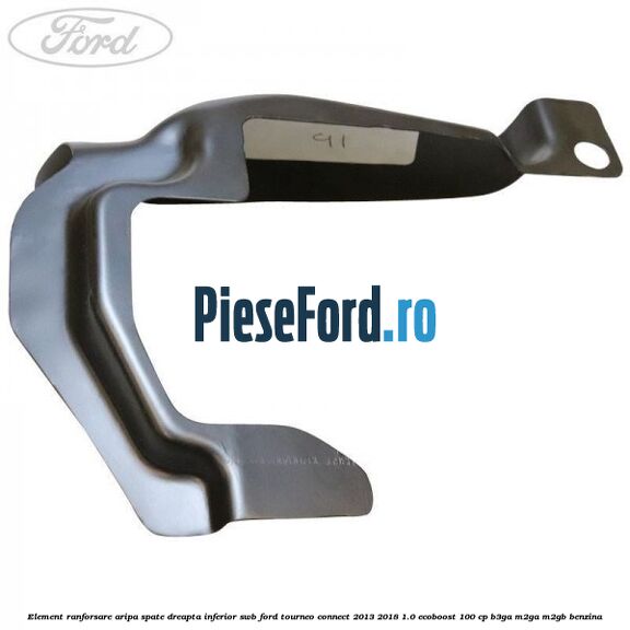 Element ranforsare aripa spate dreapta inferior SWB Ford Tourneo Connect 2013-2018 1.0 EcoBoost 100 cp B3GA, M2GA, M2GB benzina