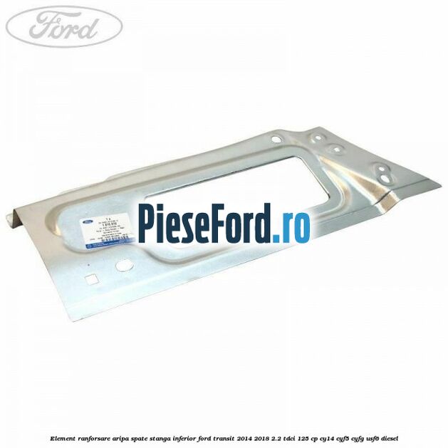 Element ranforsare aripa spate stanga inferior Ford Transit 2014-2018 2.2 TDCi 125 cp CY14, CYF5, CYFG, USF6 diesel