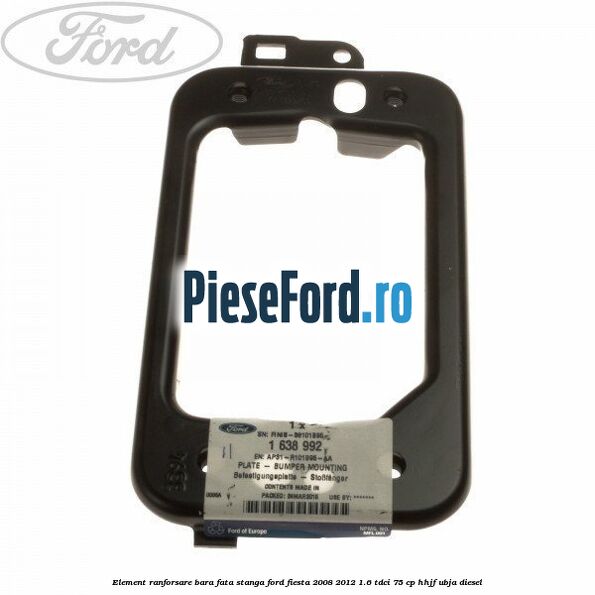 Element ranforsare bara fata stanga Ford Fiesta 2008-2012 1.6 TDCi 75 cp HHJF, UBJA diesel
