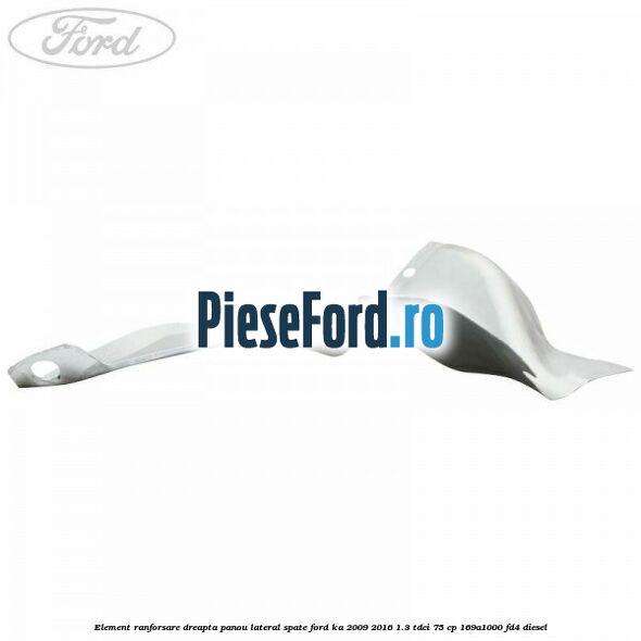 Element ranforsare dreapta panou lateral spate Ford Ka 2009-2016 1.3 TDCi 75 cp 169A1000, FD4 diesel