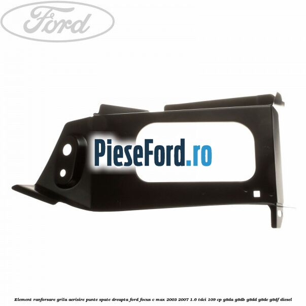 Element ranforsare grila aerisire punte spate dreapta Ford Focus C-Max 2003-2007 1.6 TDCi 109 cp G8DA, G8DB, G8DD, G8DE, G8DF diesel