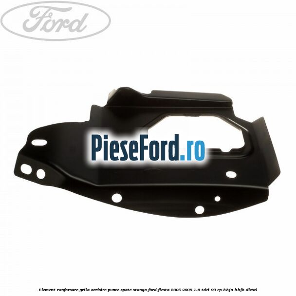 Element ranforsare grila aerisire punte spate stanga Ford Fiesta 2005-2008 1.6 TDCi 90 cp HHJA, HHJB diesel