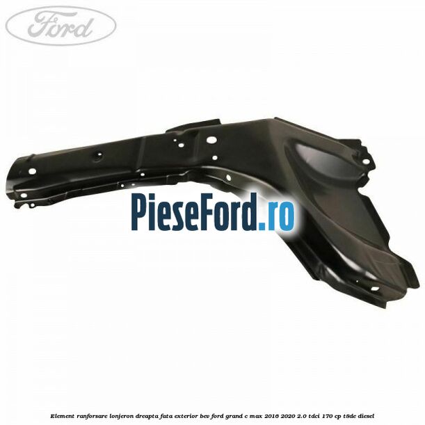 Element ranforsare lonjeron dreapta fata exterior BEV Ford Grand C-Max 2016-2020 2.0 TDCi 170 cp T8DE diesel