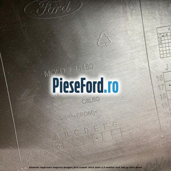 Element ranforsare lonjeron dreapta Ford Transit 2019-2023 2.0 EcoBlue RWD 165 cp Element ranforsare lonjeron dreapta Ford Transit 2019-2023 2.0 EcoBlue RWD 165 cp BLHA diesel