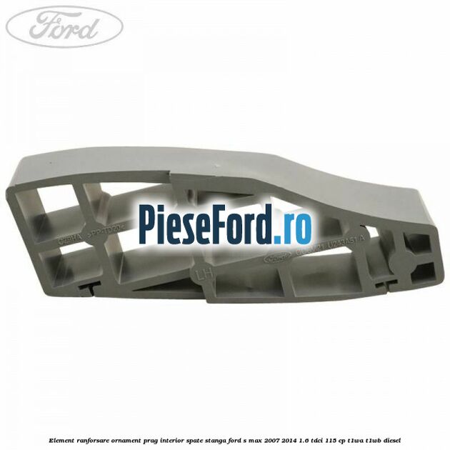 Element ranforsare ornament prag interior spate stanga Ford S-Max 2007-2014 1.6 TDCi 115 cp T1WA, T1WB diesel