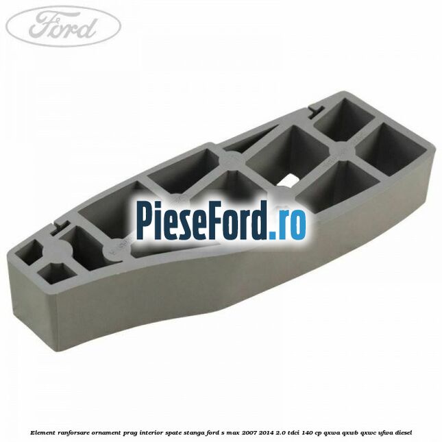Element ranforsare ornament prag interior spate stanga Ford S-Max 2007-2014 2.0 TDCi 140 cp QXWA, QXWB, QXWC, UFWA diesel