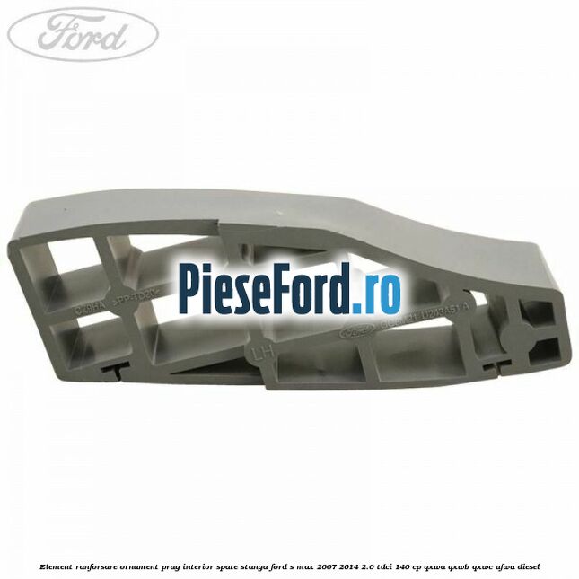 Element ranforsare ornament prag interior spate stanga Ford S-Max 2007-2014 2.0 TDCi 140 cp QXWA, QXWB, QXWC, UFWA diesel