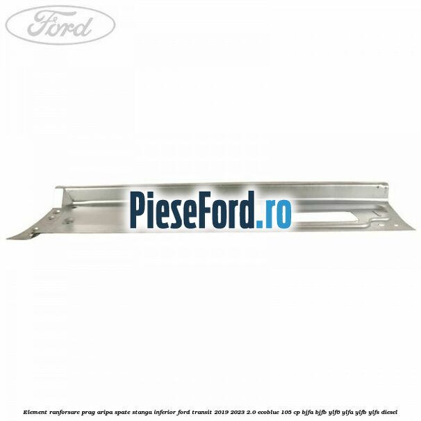 Element ranforsare prag aripa spate stanga inferior Ford Transit 2019-2023 2.0 EcoBlue 105 cp Element ranforsare prag aripa spate stanga inferior Ford Transit 2019-2023 2.0 EcoBlue 105 cp BJFA, BJFB, YLF6, YLFA, YLFB, YLFS diesel