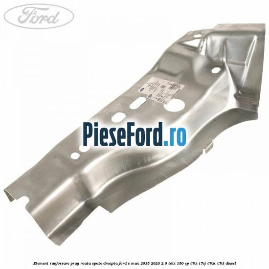 Element ranforsare prag roata spate dreapta Ford S-Max 2015-2023 2.0 TDCi 150 cp T7CI, T7CJ, T7CK, T7CL diesel