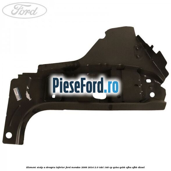 Element stalp A dreapta inferior Ford Mondeo 2008-2014 2.0 TDCi 140 cp QXBA, QXBB, UFBA, UFBB diesel