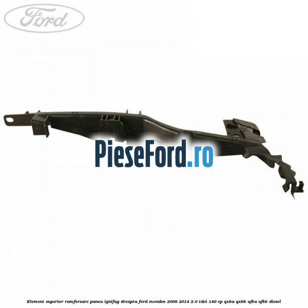 Element superior ramforsare panou ignifug dreapta Ford Mondeo 2008-2014 2.0 TDCi 140 cp QXBA, QXBB, UFBA, UFBB diesel